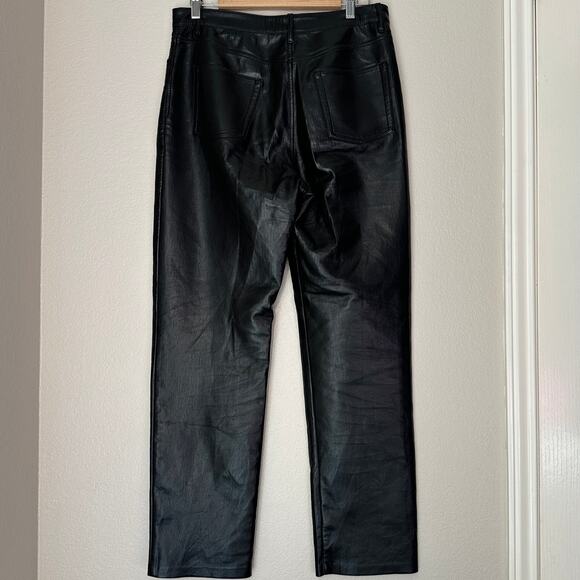 Aritzia Wilfred The Melina Black Faux Leather Pants, Contemporary, size 10 - Picture 3 of 8